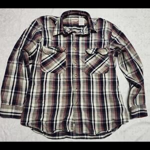 Field & Stream Plaid Long Sleeve Button Down Shirt Size L